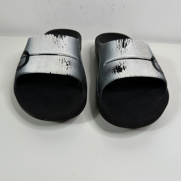 OOFOS Men’s Oofos OOahh Sport Slide Sandal Navy Gray M6-W8. Used Condition - Picture 5 of 14